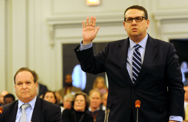 2 men in court 1 standing
